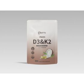 D3K2 Bone Health Softgels 300 Capsules With Clinically Validated Dosage Triple-Action Support For Joints Immunity Heart Health