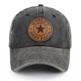 World's Best Papa Baseball Cap - Vintage Washed Cotton Hat For Men, Adjustable Unstructured Trucker Cap, Perfect Gift For Dad Father