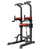 Pull Up Bar, 330 LBS Power Tower Dip Station, Workout Dip Station with H-Shaped Stable Base & Assistance Platform