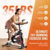 Exercise Bike, Adjustable Stationary Bike, Indoor Cycling Bike for Home Cardio, Workout Bike with Silent Belt Drive, Comfortable Seat Cushion
