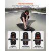 Balance Board, 2-in-1 Wobble Board Trainer for Adults, Premium Wooden Balance Training Equipment, with Roller, Magnetic Stoppers, Storage Rack