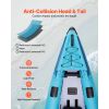 Inflatable Kayak, 2-Person Inflatable Recreational Kayak 700LBS Capacity, Leak & Puncture-Resistant with Padded Seat, PVC Drop-Stitch Floor, 2 Paddles