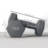 2 x 10LBS Hexagonal Dumbbells, Set of 2 Weights with Non-Slip Grip for Home Gym Workout