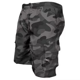 Men's Casual Work Pants Loose Summer (Option: Camouflage gray-M)
