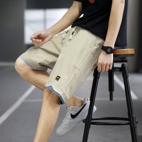All-match Casual Beach Straight Loose Shorts (Option: 2XL-8905 Khaki)