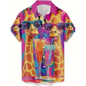 Fashion Men's Casual Floral Print Special-interest Design Shirt (Option: XC1688246-3XL)