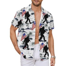 Fashion Men's Casual Floral Print Special-interest Design Shirt (Option: YPM15733-3XL)