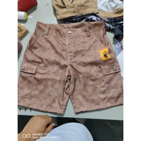 European And American Digital Printing Stylish Shorts Without Belt (Option: M-Khaki)