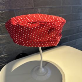 Dot Pattern Bow Tie Strap High-profile Appearance Level Sun Protection Baseball Cap (Option: RED C)