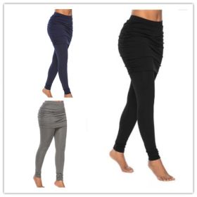 Pack hip side pleated skirt fake two leggings skirt (Option: 3colors a set-L)