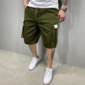 Men's Summer Korean Style Trendy Sports Casual Shorts (Option: S-Army Green)