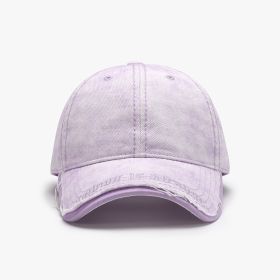 Outdoor All-matching Breathable European And American Student Baseball Cap (Option: Purple-Adjustable)