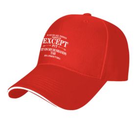 Travel Sun Hat Student's Hat Sun Hat (Option: Red-One size)