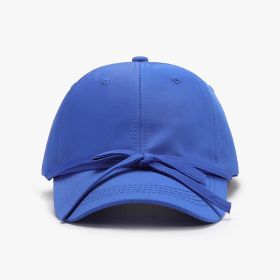 Spring And Autumn Bowknot Quick-drying Soft Top Women's Baseball Cap (Option: Sky Blue-Adjustable)