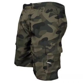 Men's Casual Work Pants Loose Summer (Option: Camouflage Green-2XL)