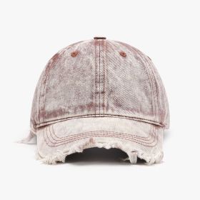 Individual Breathable Peaked Female Outdoor Curved Brim Baseball Cap (Option: Orange Red-Adjustable)