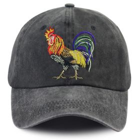 2pcs Rooster Embroidered Vintage Washed Baseball Cap - France 2026 World Cup Soccer Fan Hat, Adjustable Unisex Cotton Hat For French National Team Sup (Option: 1pcs)