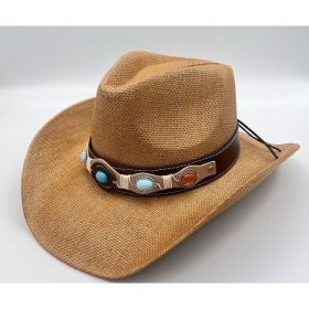 Summer Outdoor Ethnic Style Fedora Hat West (Option: R19B-Free Size)