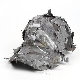 Baseball American Field Training Leaves Bionic Camouflage Peaked Cap (Option: Gray-Adjustable)
