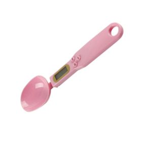 Kitchen Scale Measuring Spoon Scale Compact Food Weighing Scale For Dry And Wet Ingredients (Option: Pink)