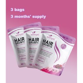 WINYEL Hair Growth Soft Chewables, Containing Hair Growth Vitamins For Men And Women, Biotin, To Help Create Thicker, Fuller, And Stronger Hair, Mixed (Option: 3 PCS)