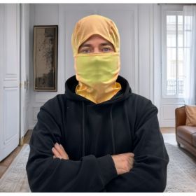 Head Cover And Face Mask (Option: Orange turns yellow)
