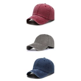 All-match Washable Solid Color Baseball Cap Casual Men (Option: Suit-adjustable)
