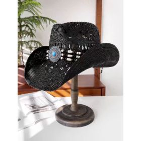 Summer Outdoor Ethnic Style Fedora Hat West (Option: R24C-Free Size)