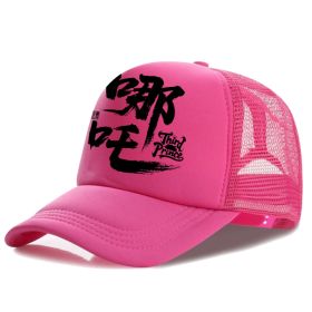 Men's Casual Baseball Cap (Option: Pink-One size)