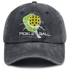 2pcs Pickleball Baseball Cap For Women Men, Embroidered Pickleball Paddle Hat, Vintage Cotton Hat For Outdoor Sports (Option: 2pcs)