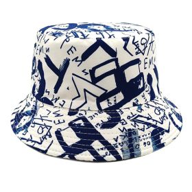 Hat Letter Graffiti Fisherman (Option: Navy Blue-M)