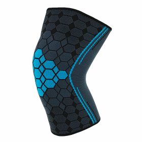 Double Strap Compression Knee Pads For Basketball Cycling (Option: Blue without straps-S)