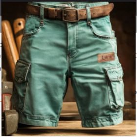 European And American Digital Printing Stylish Shorts Without Belt (Option: 2XL-RW032712345896)