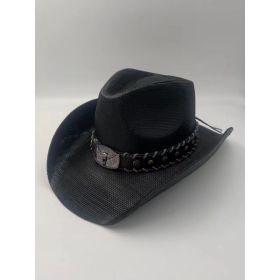 Summer Outdoor Ethnic Style Fedora Hat West (Option: R33D-Free Size)