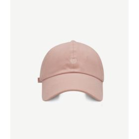 Preppy Style Love Embroidery Ponytail Half Topless Hat (Option: Pink-M)