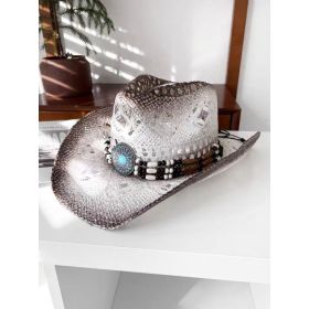Summer Outdoor Ethnic Style Fedora Hat West (Option: R24B-Free Size)