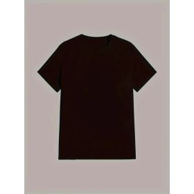 Women's Pure Cotton Short Sleeves (Option: Black-2XL)