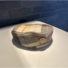 Versatile Dome Hat And Retro Checkered Painter Hat (Option: Khaki)