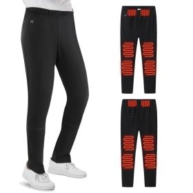 Winter Heated Pants For Men Women With 12 Heating Zones 5V USB Powered Heating Trouser With 3 Heating Levels Machine Washable For Outdoor Winter Activ (Option: 3XL)