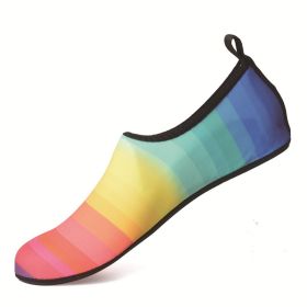 Men's Water Shoes Quick Drying Swimming Socks Women Yoga Shoes Summer Aqua Sandals Non Slip Barefoot Slippers for Beach Vacation (Color: P29, size: 42-43 (feet 25.5cm))