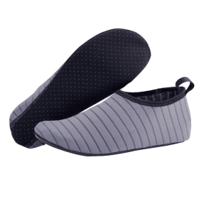 Water Shoes Men Women Skin Socks Aqua Surf Beach Yoga Swim Barefoot Quick-Dry (Color: Gray, size: 2XL / Men 8 / Women 9.5)