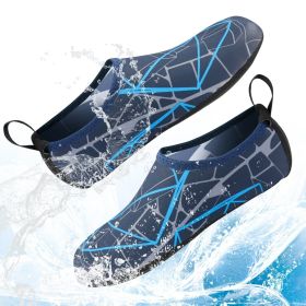 Water Shoes Men Women Skin Socks Aqua Surf Beach Yoga Swim Barefoot Quick-Dry (Color: Blue Faze, size: 3XL / Men 11 / Women 12)