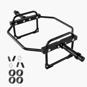 Trap Bar Hex Bar, 2-Inch Hex Barbell, 500 LBS Capacity Shrug Bars, Weightlifting and Strength Training Equipment, Home Gym for Squats, Deadlifts (Structure: Detachable, Color: Black)