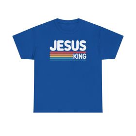Retro Reign Faith Tee (Color: Royal, size: L)