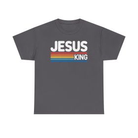 Retro Reign Faith Tee (Color: Charcoal, size: 3XL)
