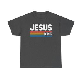 Retro Reign Faith Tee (Color: Dark Heather, size: M)