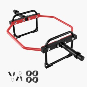Trap Bar Hex Bar, 2-Inch Hex Barbell, 500 LBS Capacity Shrug Bars, Weightlifting and Strength Training Equipment, Home Gym for Squats, Deadlifts (Structure: Detachable, Color: Red)