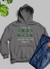 Whatever Is True Philippians 4-8 Hoodie (Color: Dark Heather, size: XXX-Large)