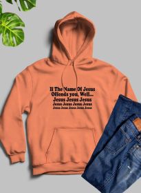 The Name Of Jesus Hoodie (Color: Heather Prism Peach, size: XXX-Large)