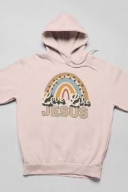 Love Like Jesus Hoodie (Color: Peach, size: large)